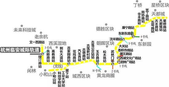 杭州地铁3号线最新线路图